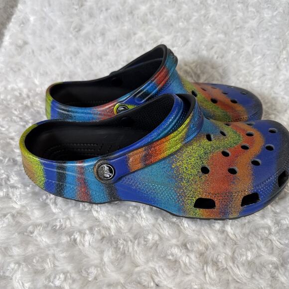 Crocs Spray Dye Clog Mens 10 Womens 12 Classic 208054-0C4 New Slip On M10 W12 - Picture 3 of 6